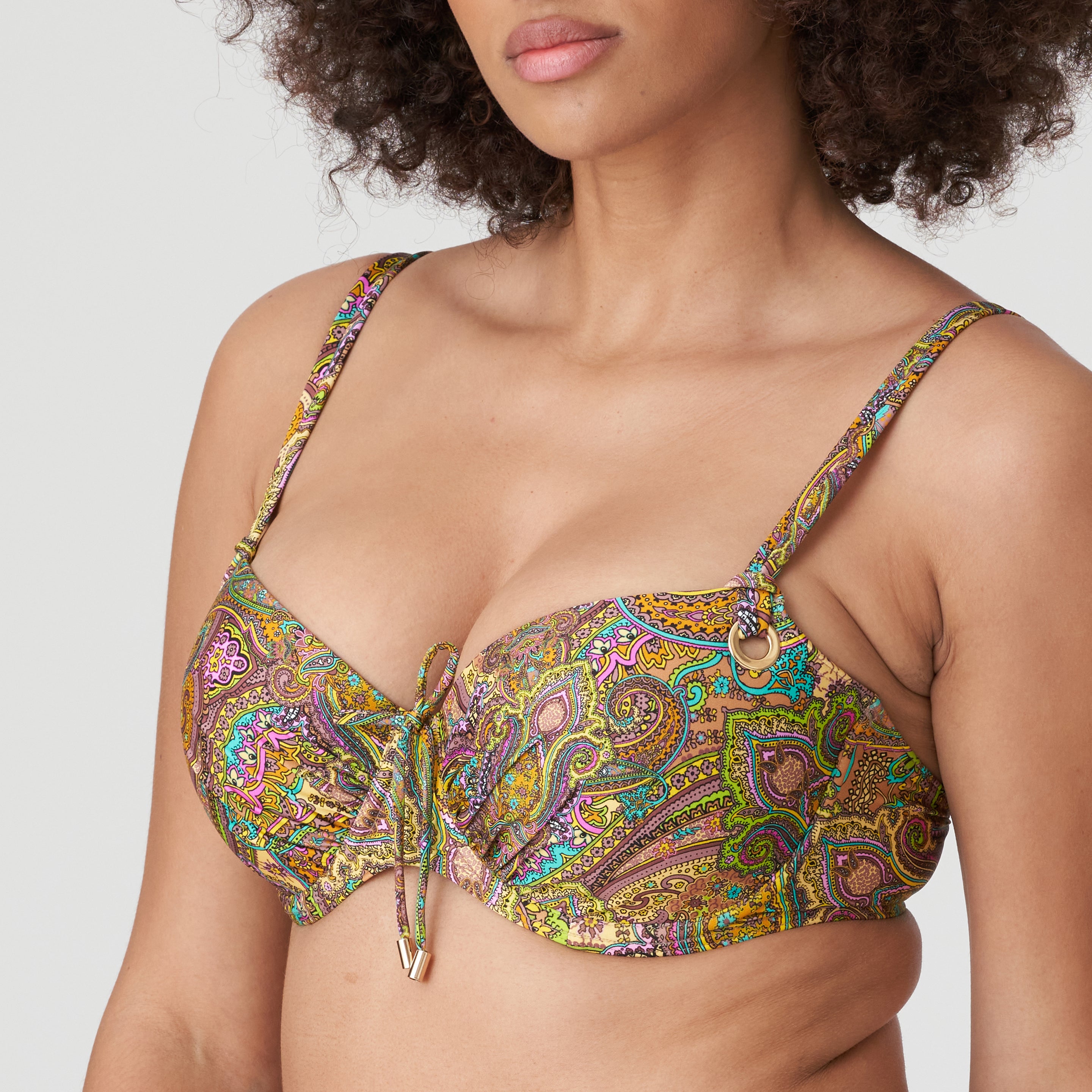 Primadonna Swim Sakarun Padded Balcony Bikini Top (4009916) Sunny Paisley