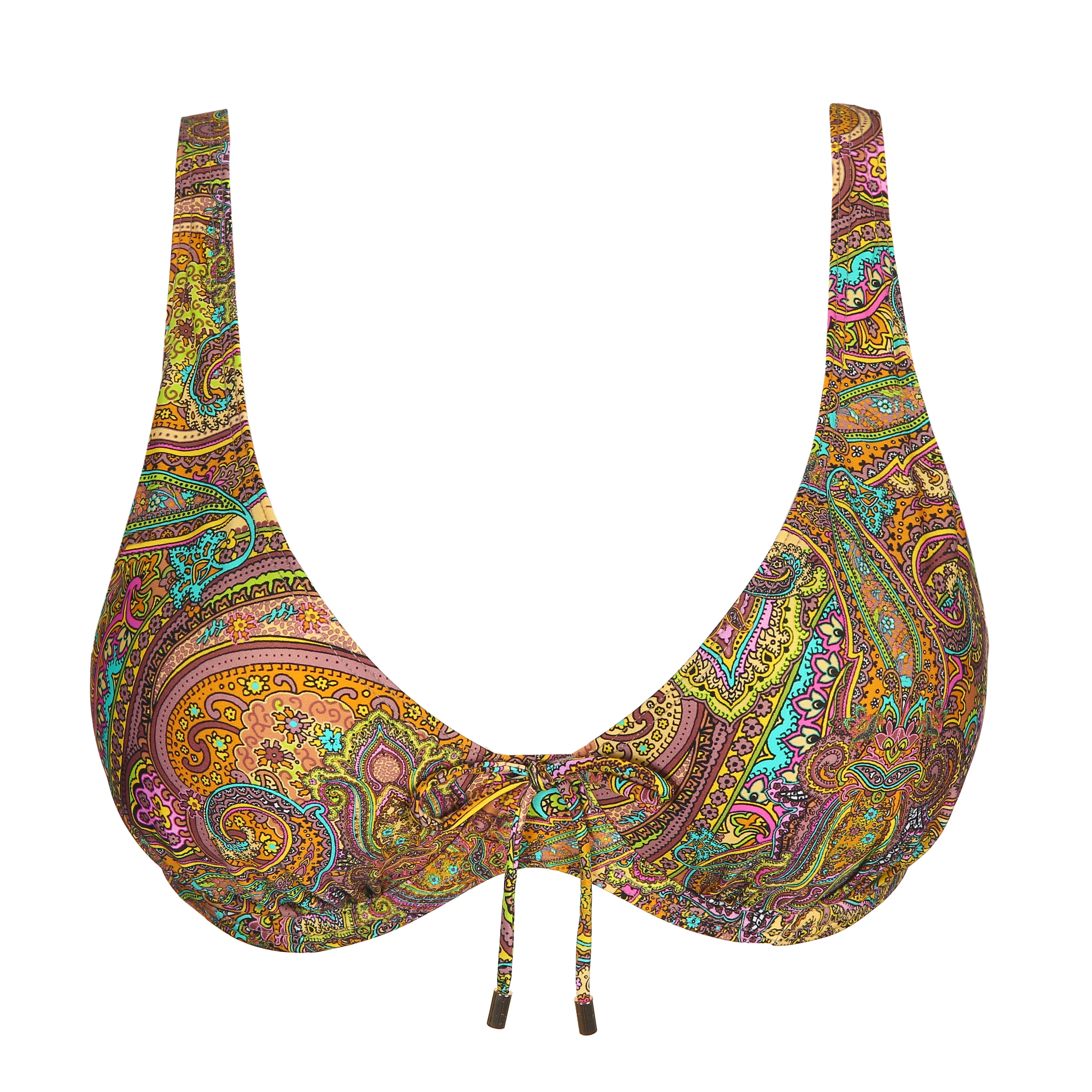 Primadonna Swim Sakarun Половина мягкого бикини с глубоким вырезом (4009919) Sunny Paisley