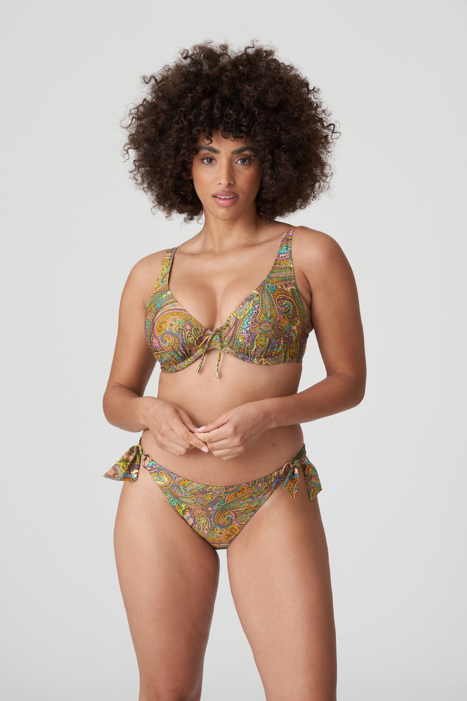 Primadonna Swim Sakarun Половина мягкого бикини с глубоким вырезом (4009919) Sunny Paisley
