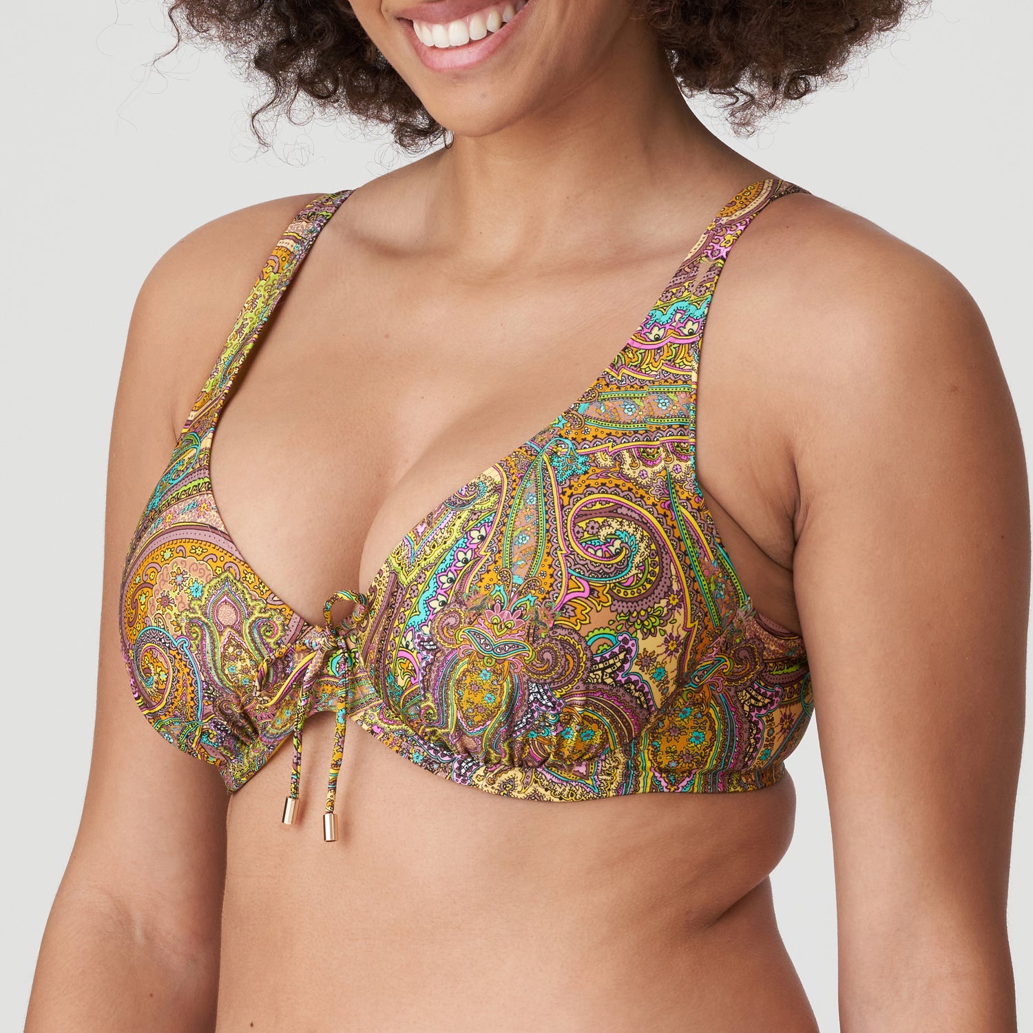 Primadonna Swim Sakarun Половина мягкого бикини с глубоким вырезом (4009919) Sunny Paisley