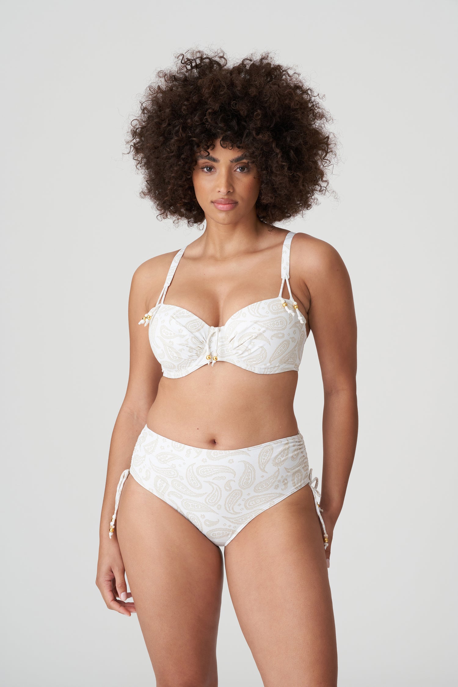Primadonna Swim Sidari Padded Balcony Bikini Top (4010216) White Yacht