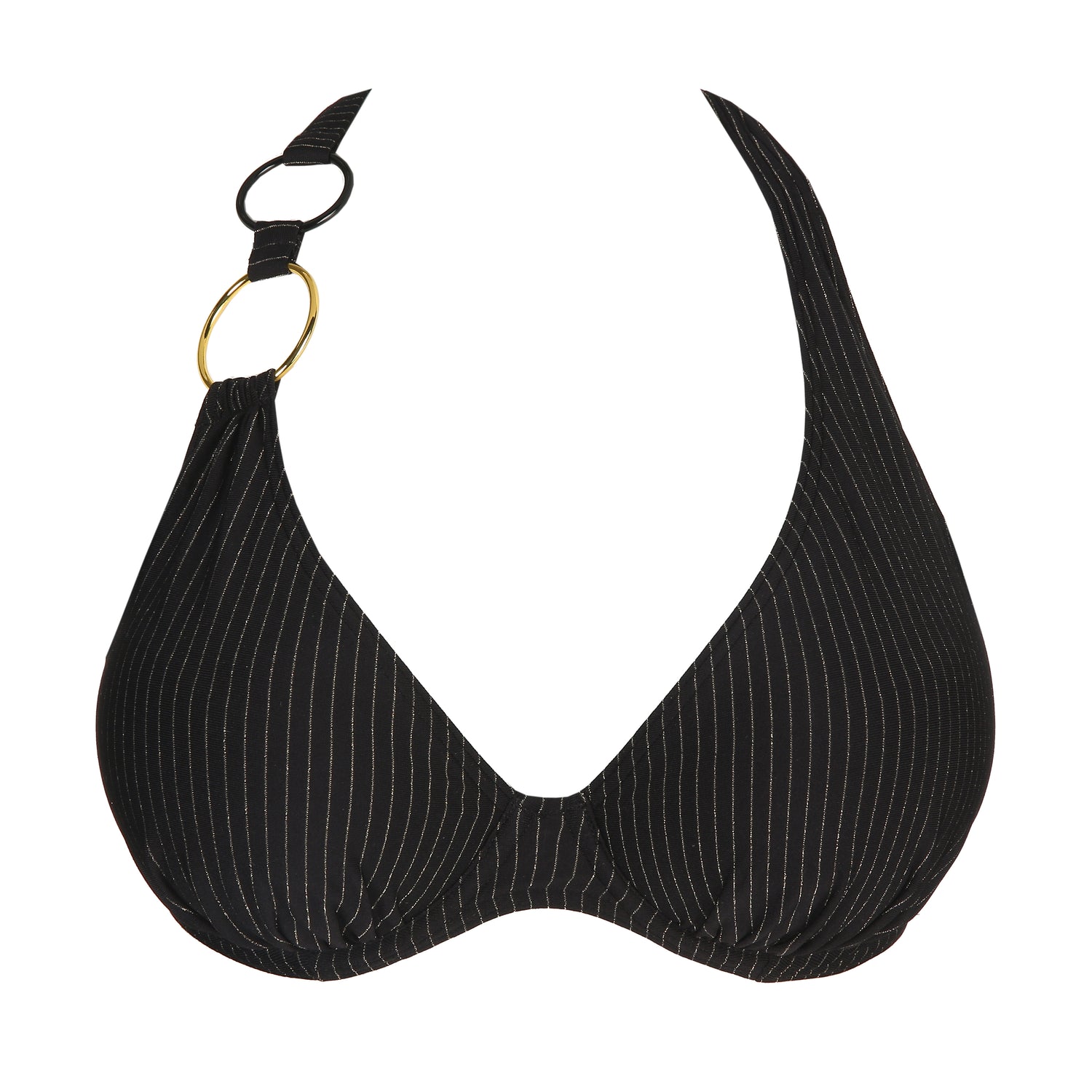 Primadonna Swim Solta Half Padded Plunge Bikini Top (4010119) Black