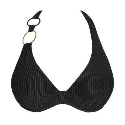 Primadonna Swim Solta Half Padded Plunge Bikini Top (4010119) Black