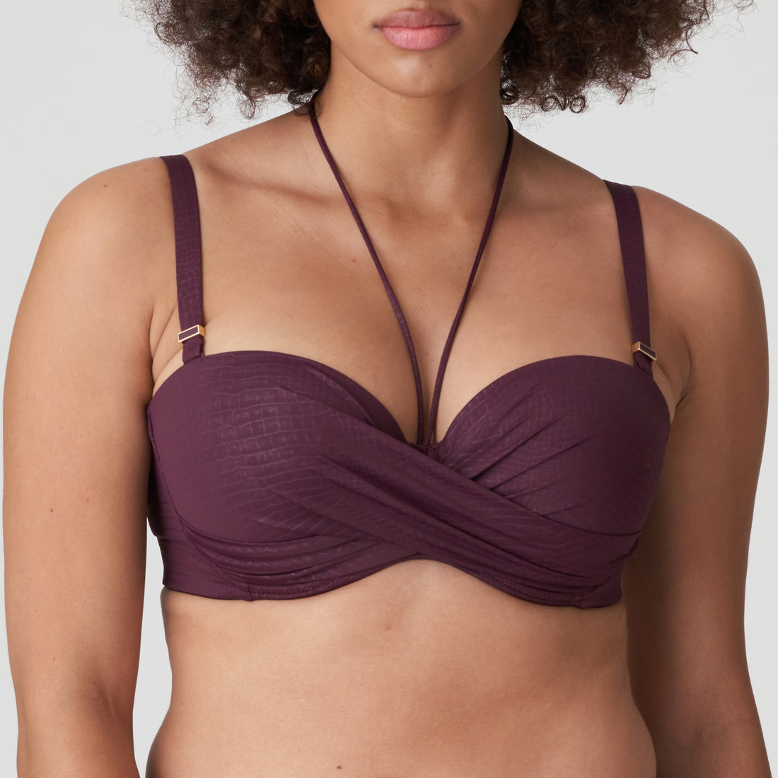 Primadonna Swim Dalyan Уплотненный бикини-топ без бретелек (4009817) Вино