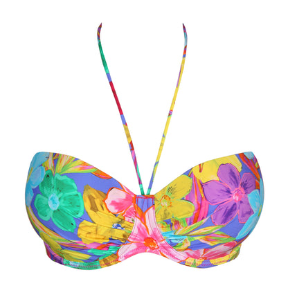Primadonna Swim Sazan Уплотненный бикини-топ без бретелек (4010717) Синий Блум