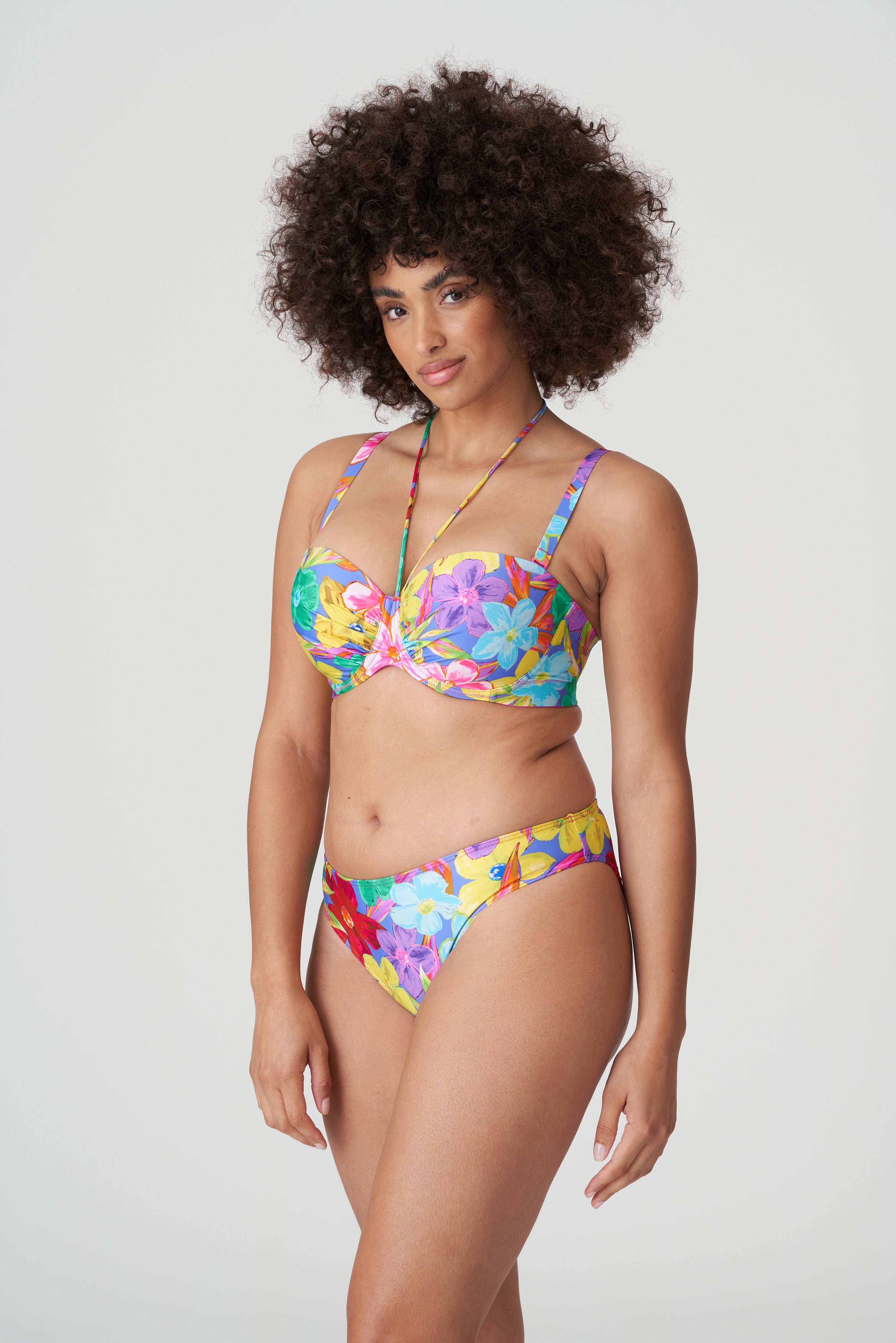 Primadonna Swim Sazan Уплотненный бикини-топ без бретелек (4010717) Синий Блум