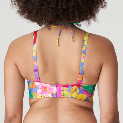 Primadonna Swim Sazan Уплотненный бикини-топ без бретелек (4010717) Синий Блум