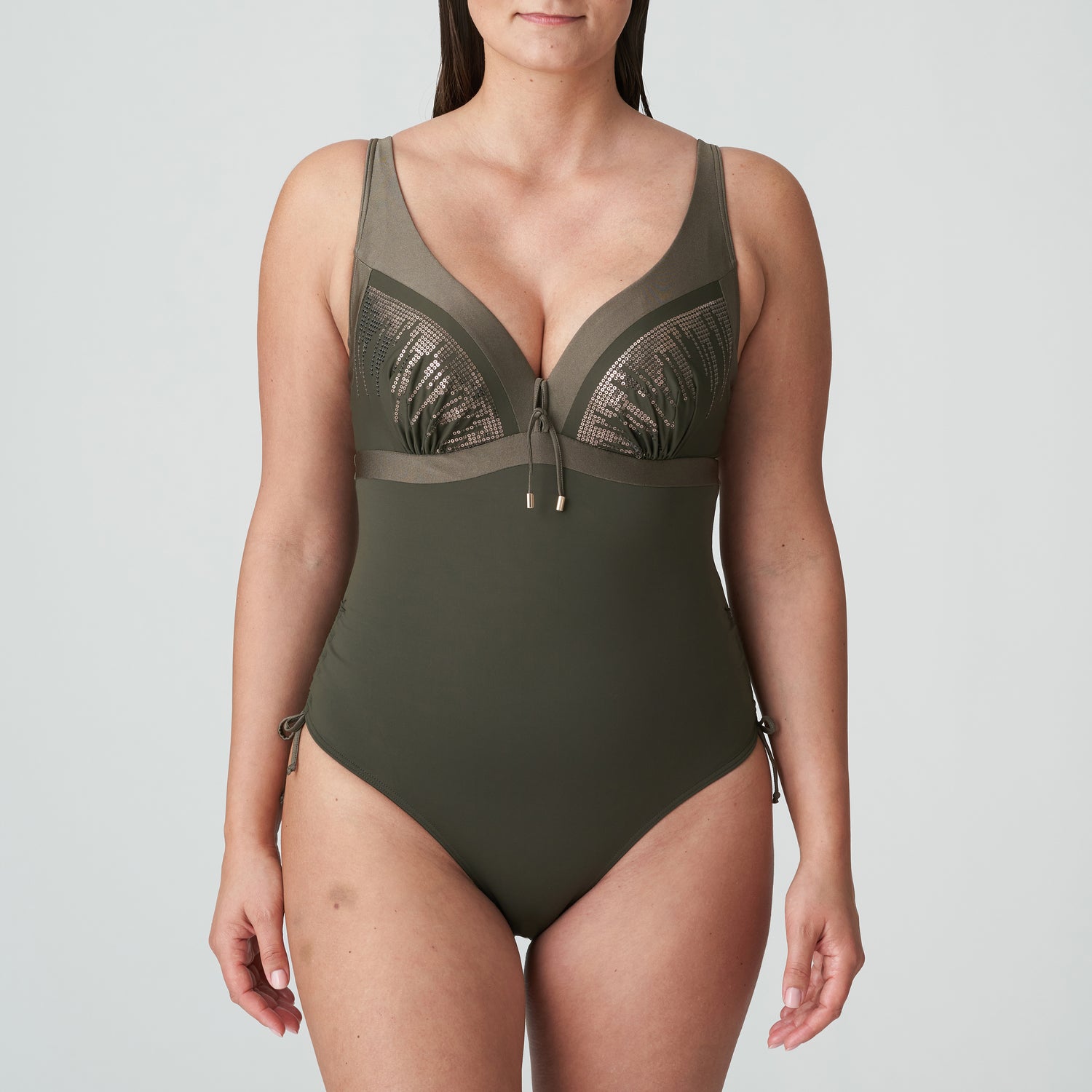 Primadonna Swim Aracruz Plunge Swimsuit (4011839) Kaki