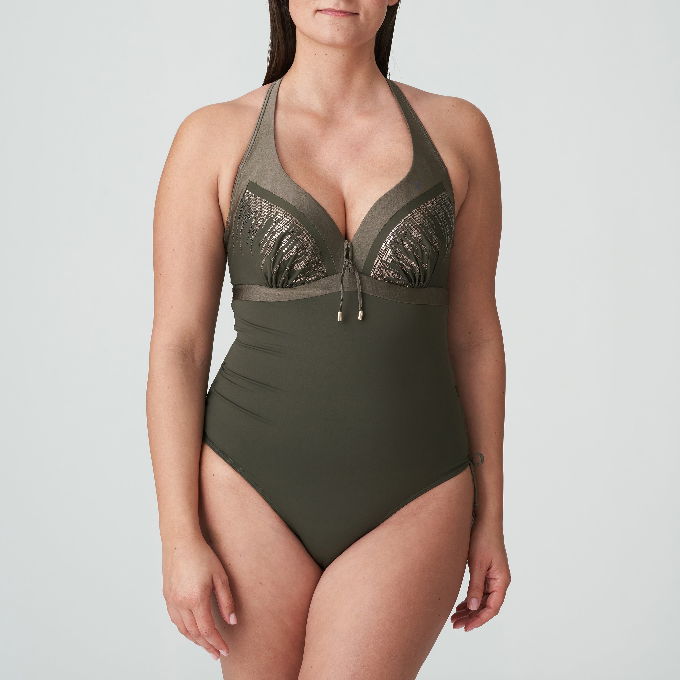 Primadonna Swim Aracruz Plunge Swimsuit (4011839) Kaki