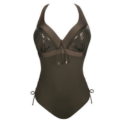 Primadonna Swim Aracruz Plunge Swimsuit (4011839) Kaki