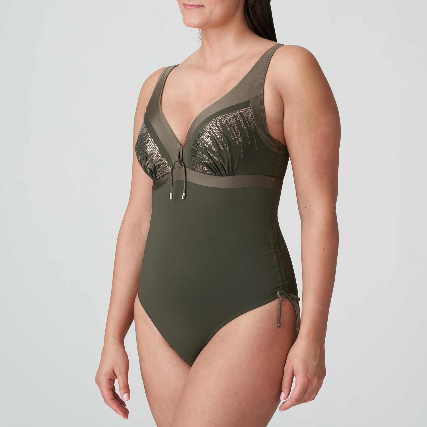 Primadonna Swim Aracruz Plunge Swimsuit (4011839) Kaki