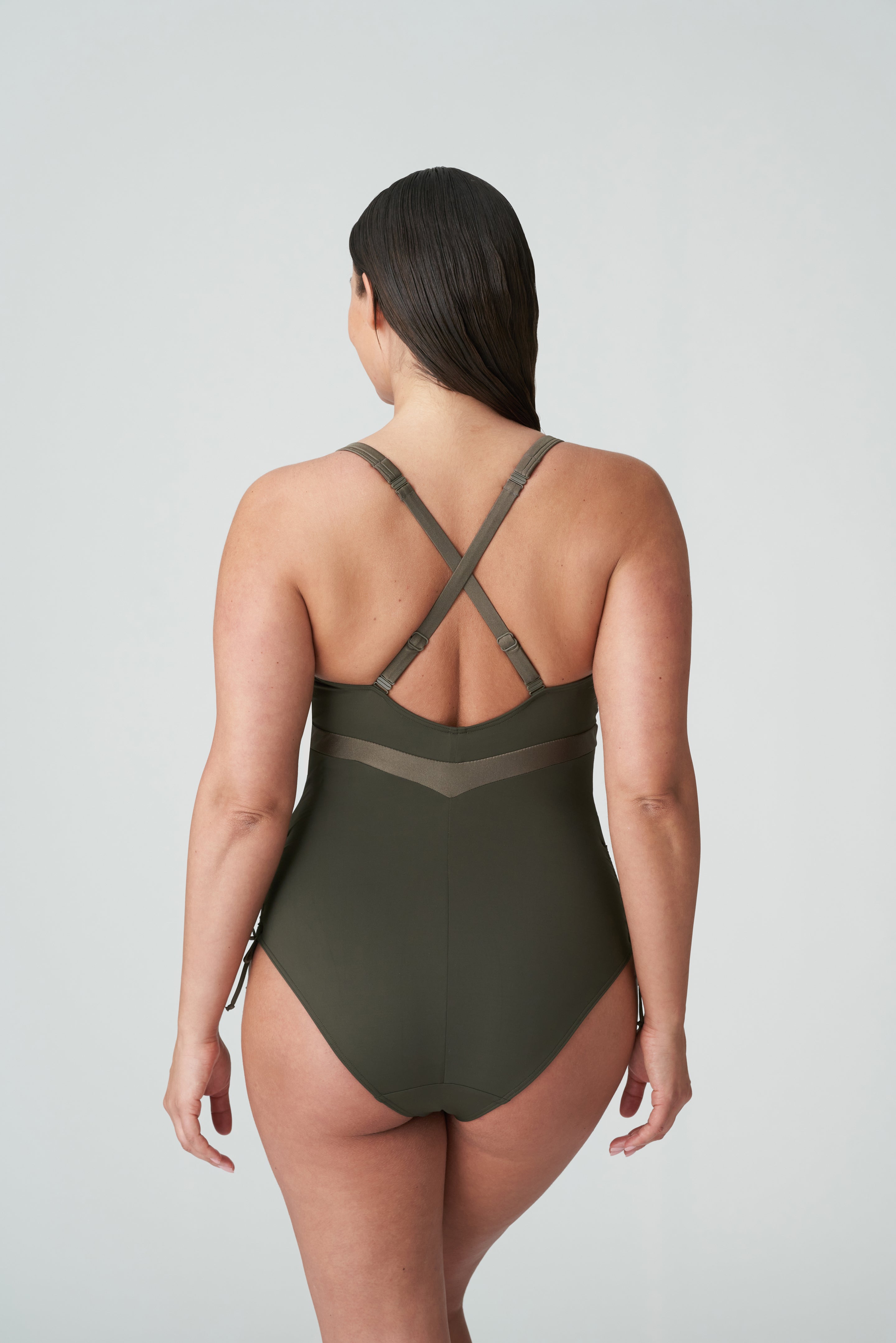 Primadonna Swim Aracruz Plunge Swimsuit (4011839) Kaki