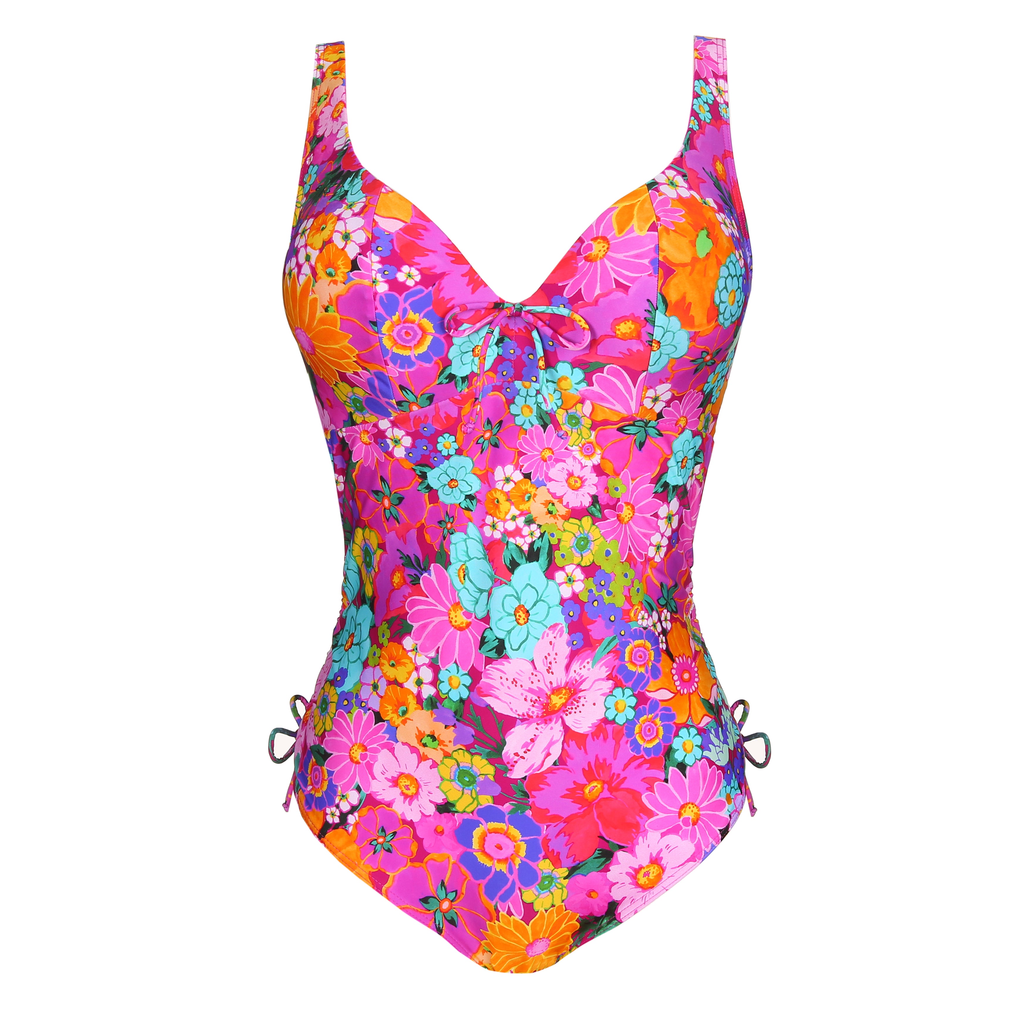 Primadonna Swim Najac Plunge Swimsuit (4011039) Floral Explosion