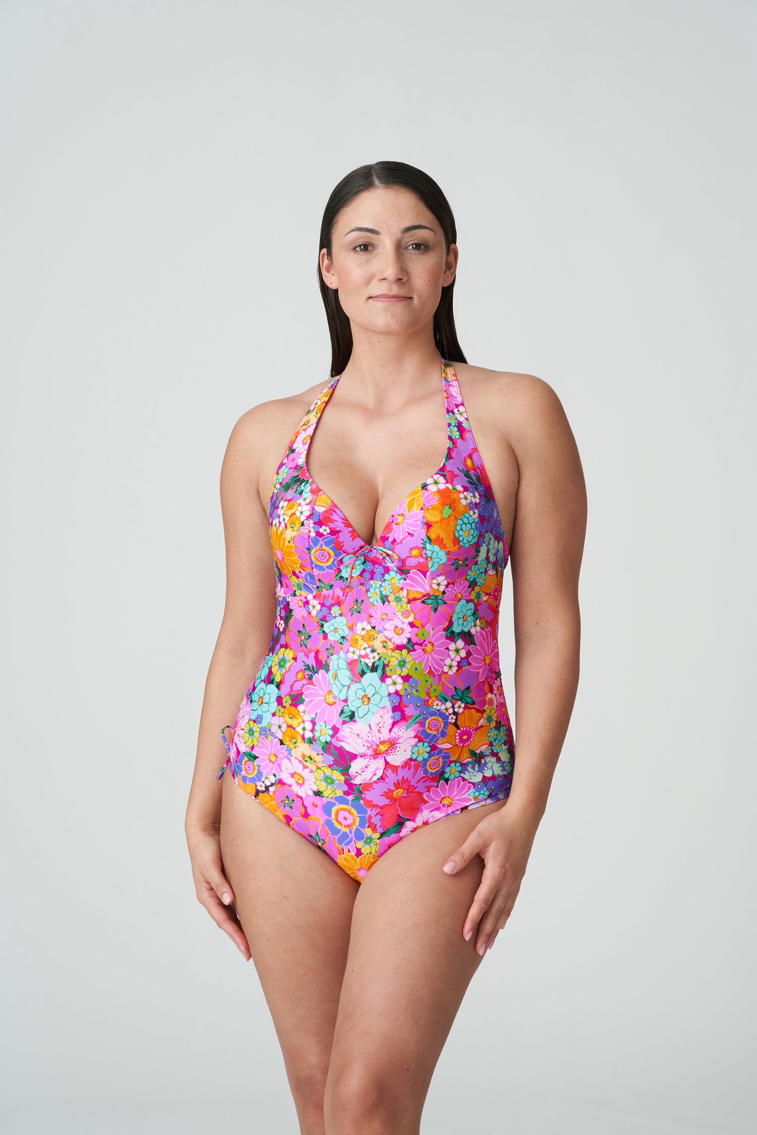Primadonna Swim Najac Plunge Swimsuit (4011039) Floral Explosion