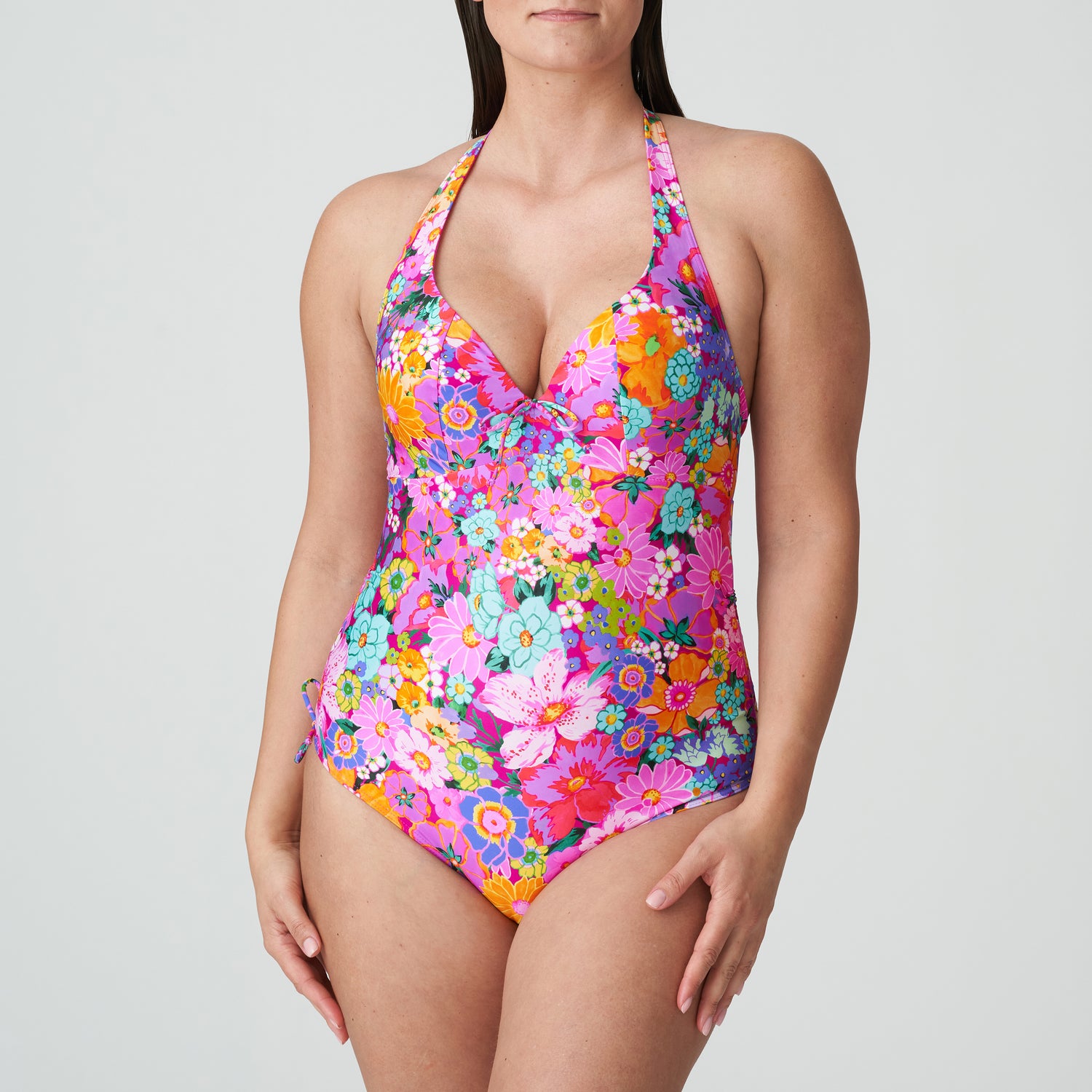 Primadonna Swim Najac Plunge Swimsuit (4011039) Floral Explosion