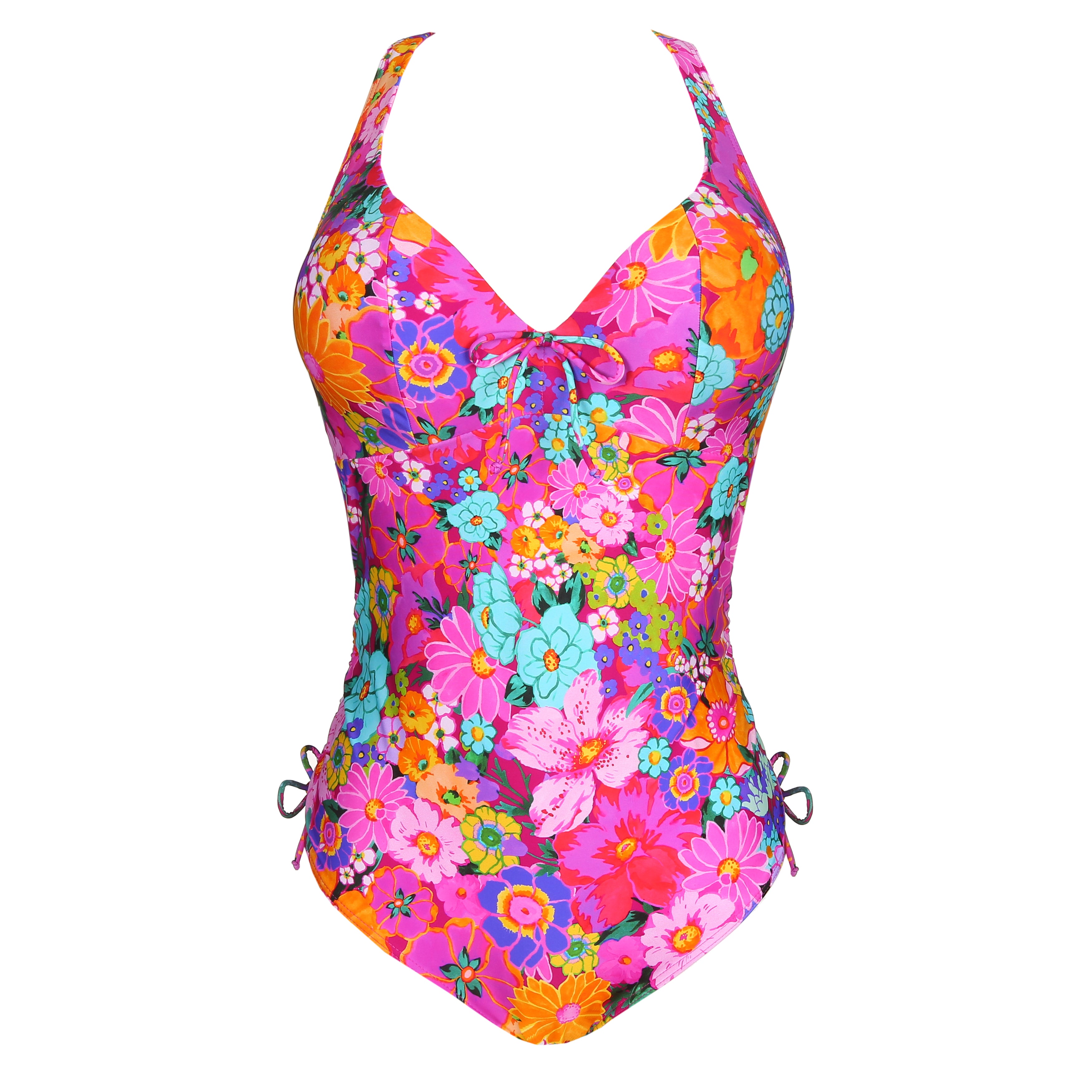 Primadonna Swim Najac Plunge Swimsuit (4011039) Floral Explosion