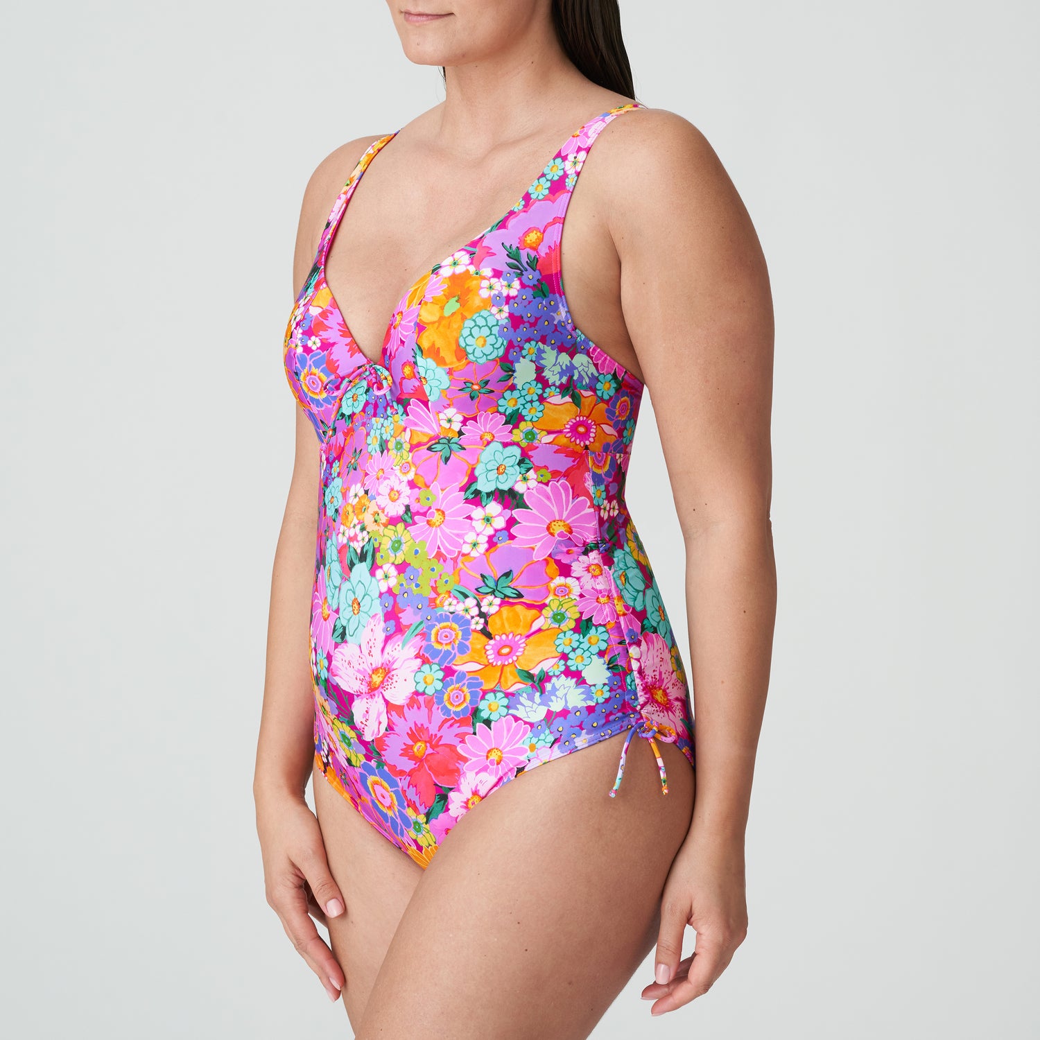 Primadonna Swim Najac Plunge Swimsuit (4011039) Floral Explosion