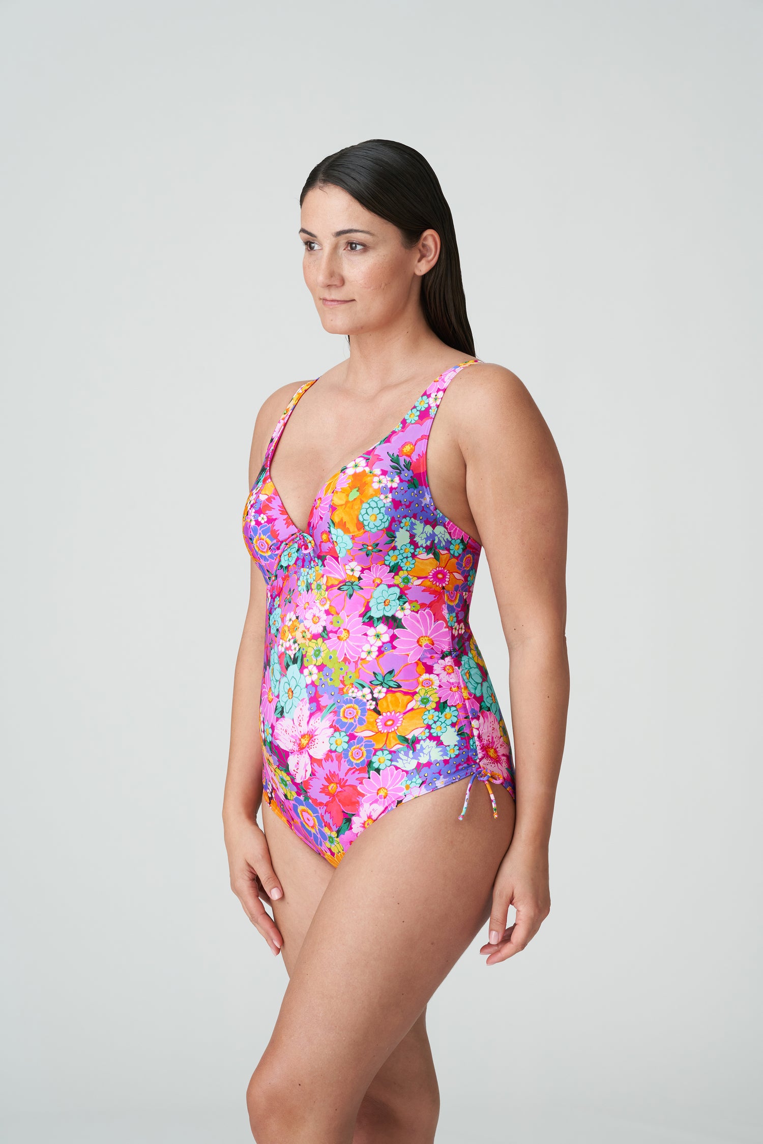 Primadonna Swim Najac Plunge Swimsuit (4011039) Floral Explosion