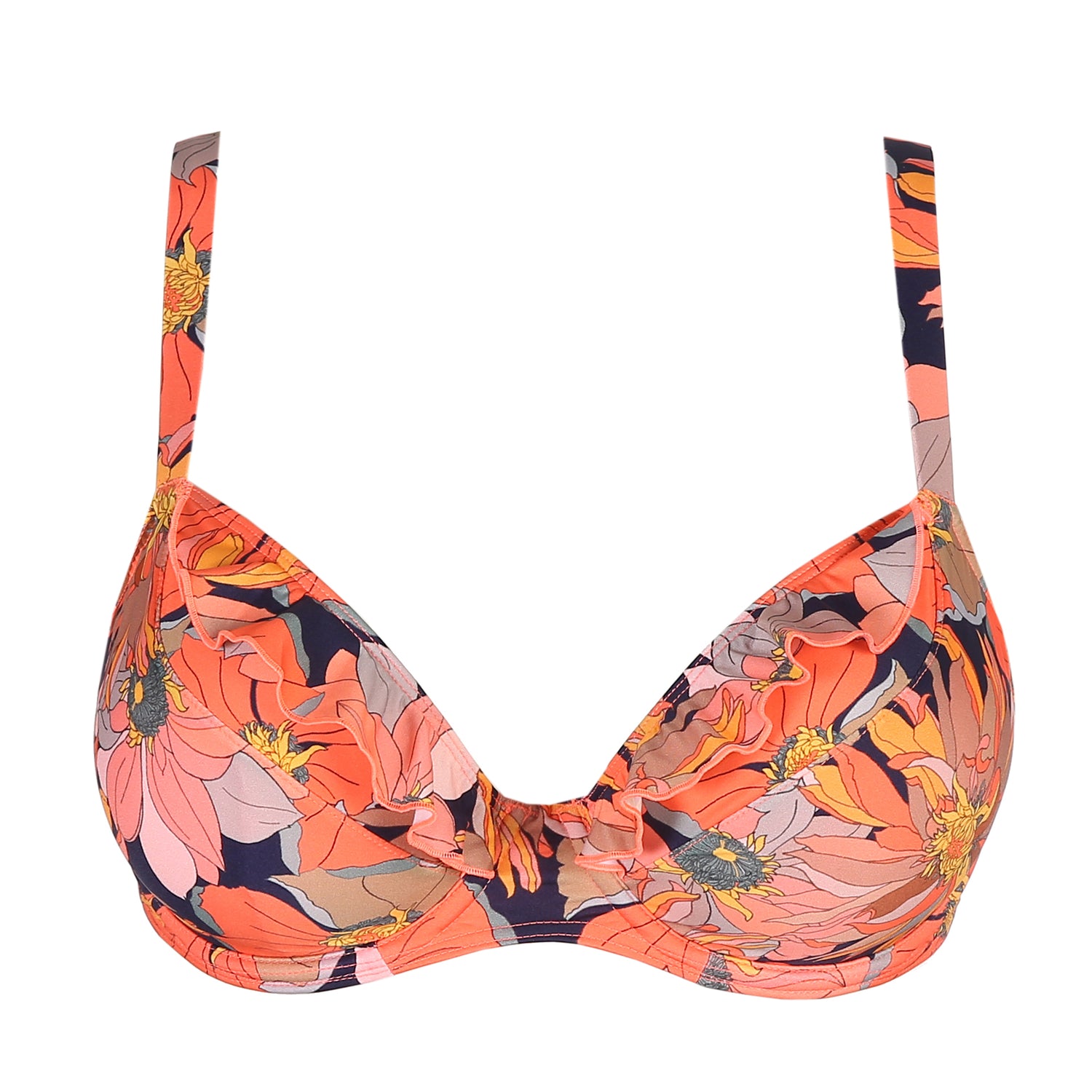 Primadonna Swim Melanesia Bikini Top Tulip Seam (4007512) Coral Flower