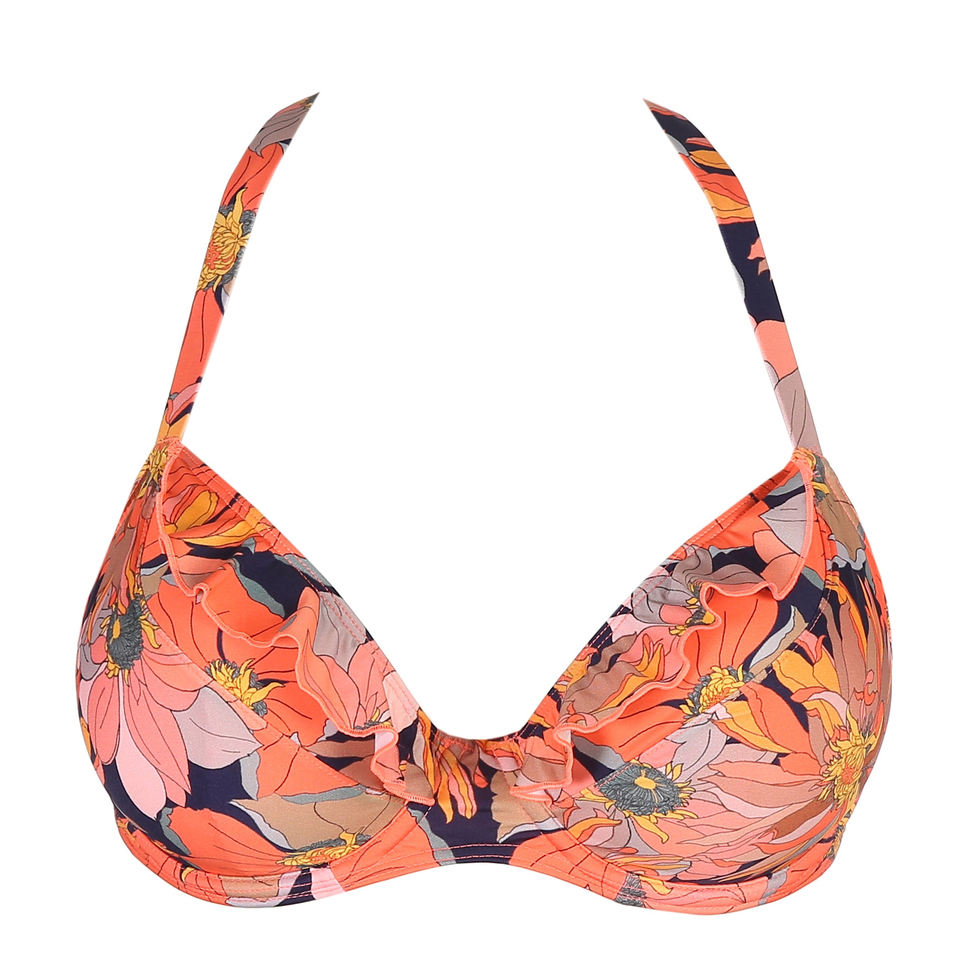 Primadonna Swim Melanesia Bikini Top Tulip Seam (4007512) Coral Flower