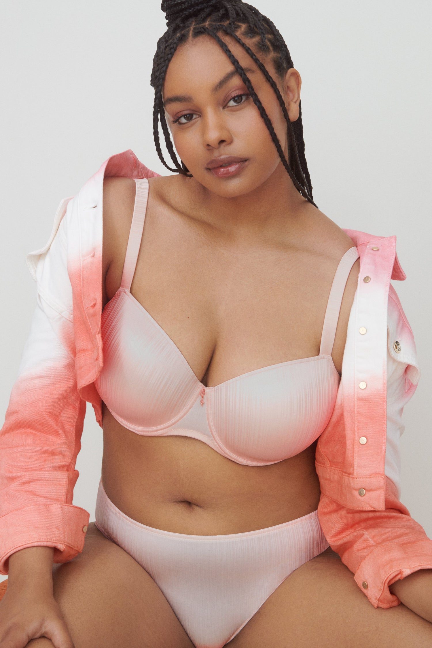 Primadonna Twist Knokke Padded Balcony Bra (0242332) Crystal Pink