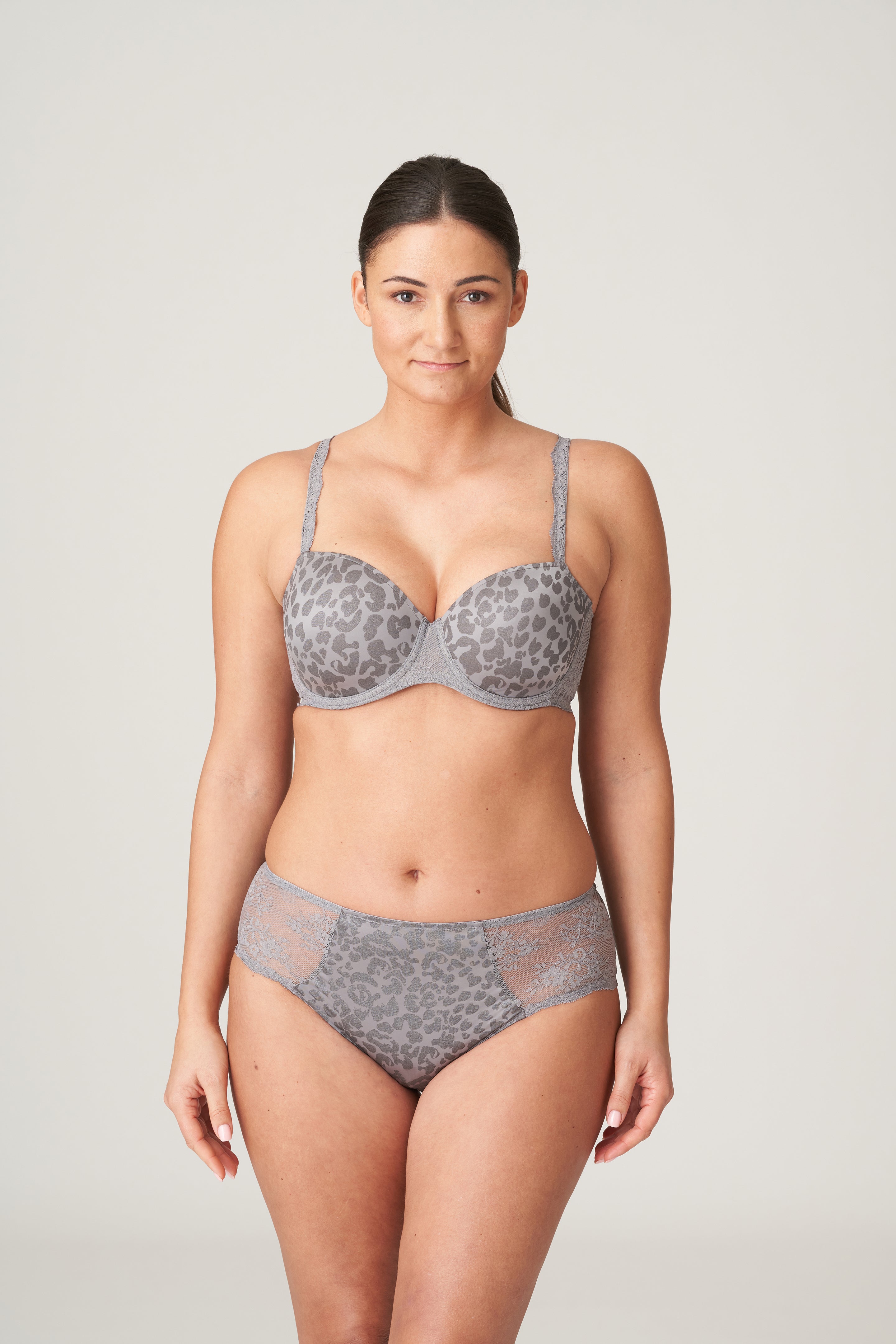 Primadonna Twist Cobble Hill Padded Balcony Bra (0242292) Fifties Grey