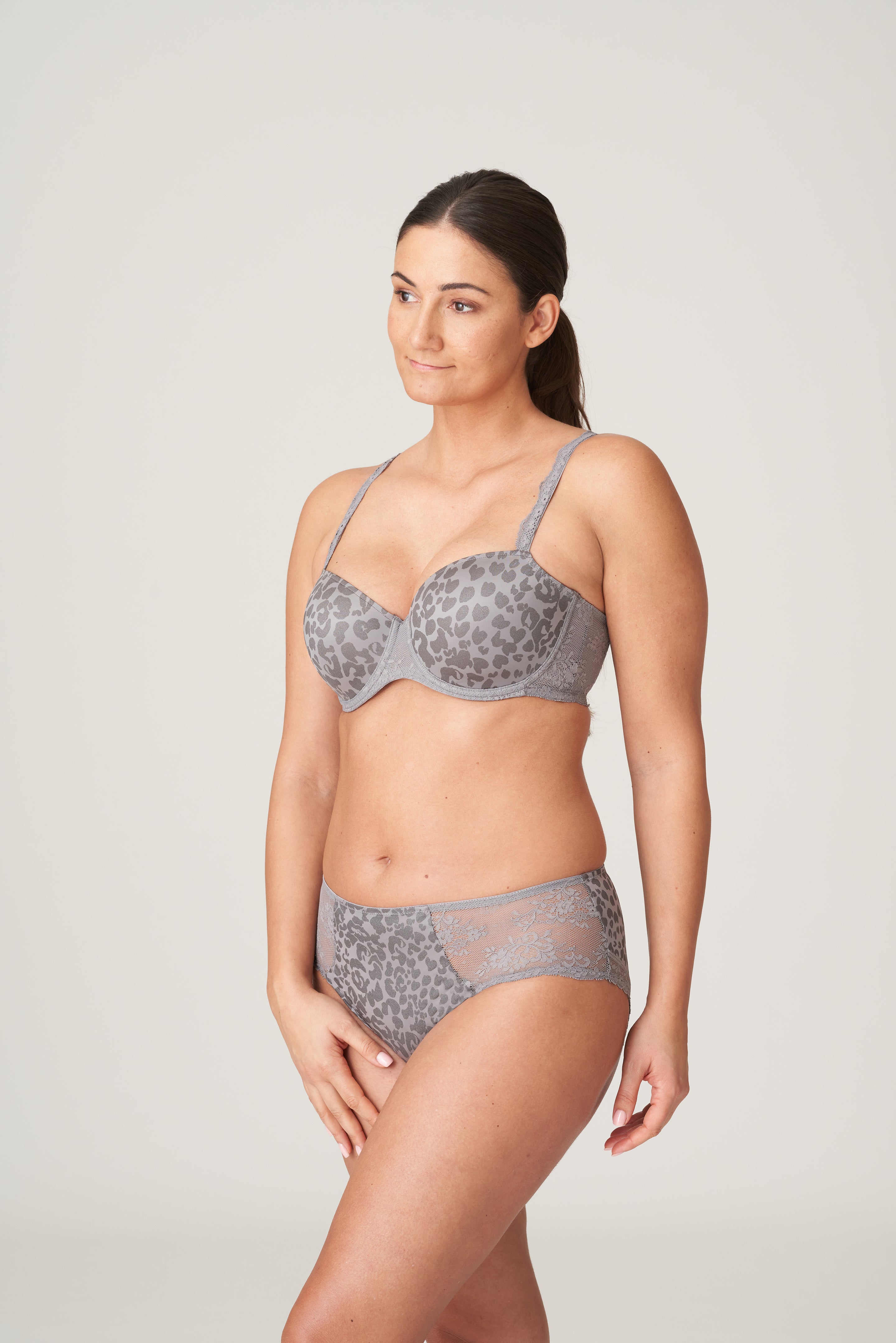 Primadonna Twist Cobble Hill Padded Balcony Bra (0242292) Fifties Grey