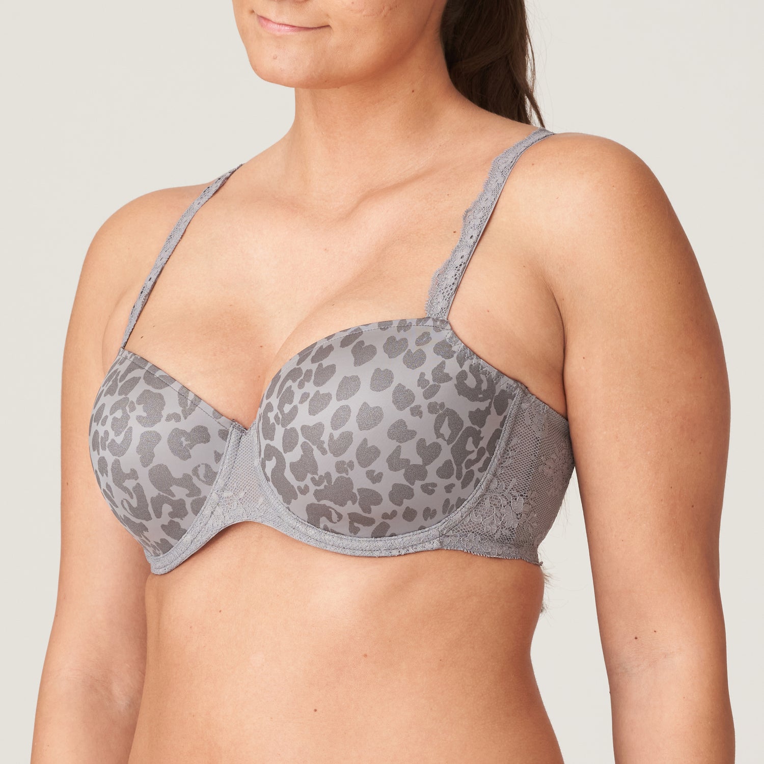 Primadonna Twist Cobble Hill Padded Balcony Bra (0242292) Fifties Grey