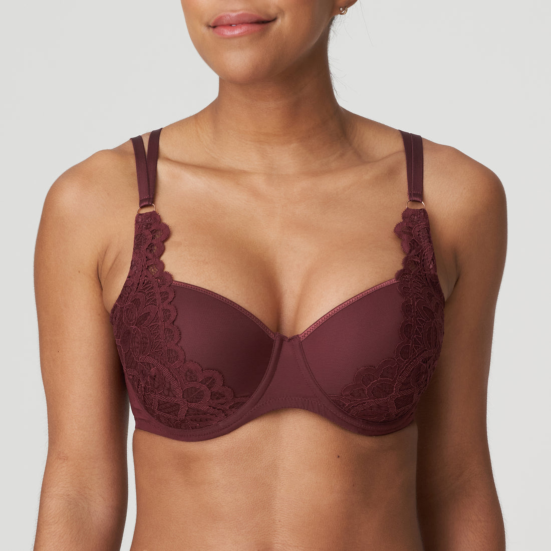 Primadonna Twist First Night Padded Balcony Bra (0241882) Merlot