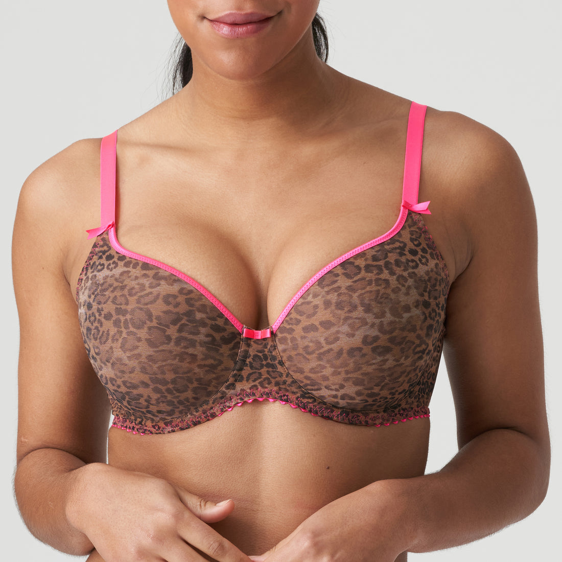 Primadonna Twist Cafe Plume Padded Bra Heartshape (0242170) Cheetah