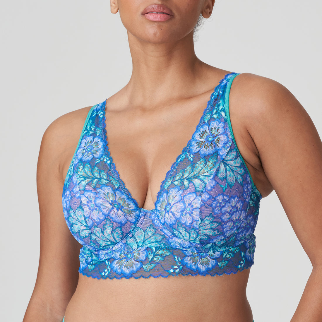 Primadonna Twist Morro Bay Half Padded Plunge Bra (0142264) Mermaid Blue