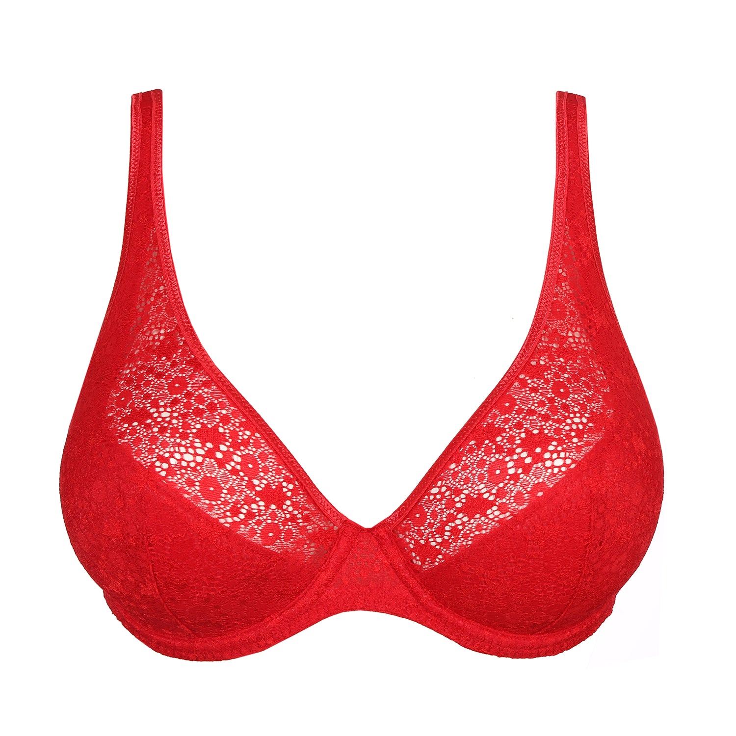Primadonna Twist Epirus Half Padded Plunge Bra (0141974) Red
