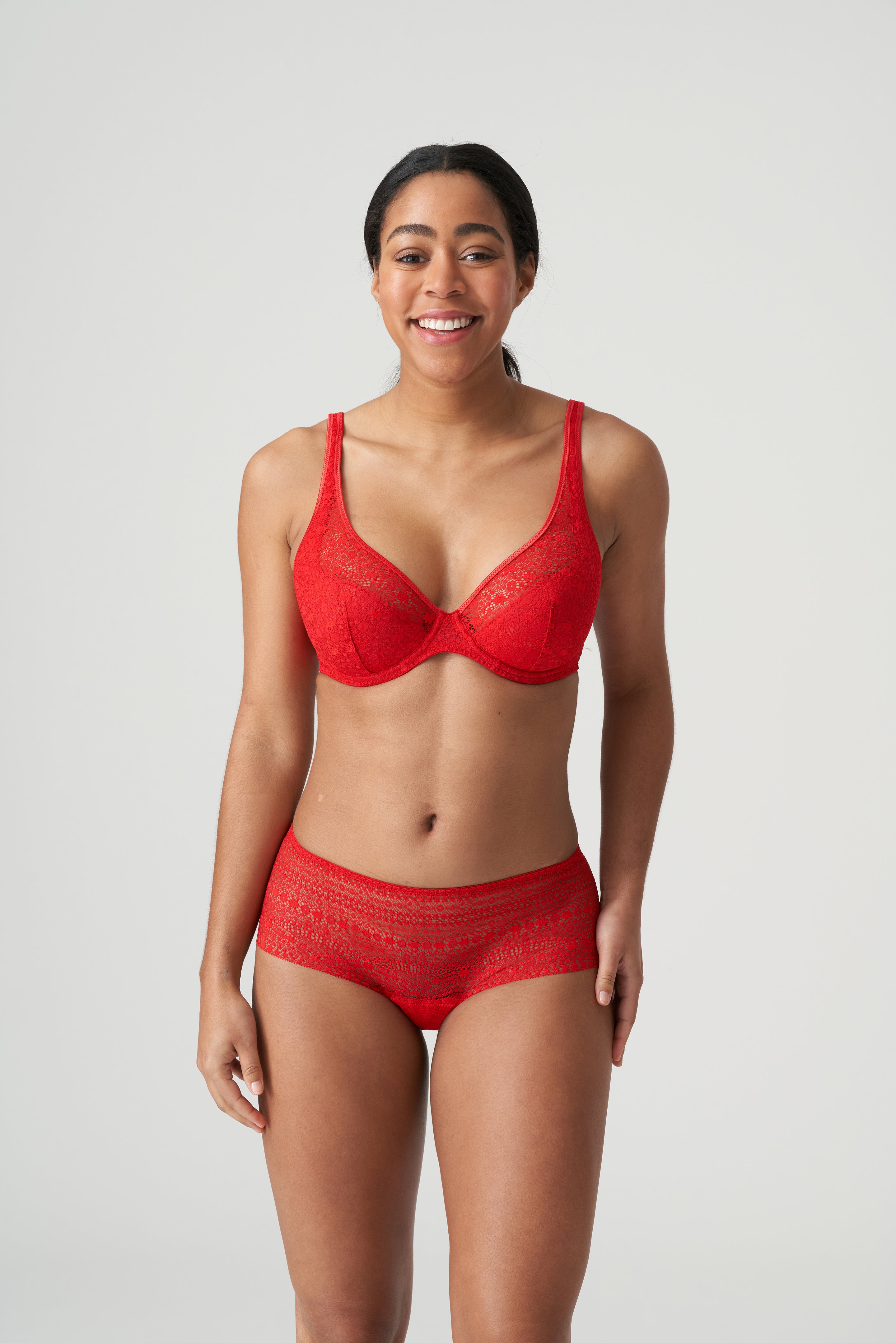 Primadonna Twist Epirus Half Padded Plunge Bra (0141974) Red