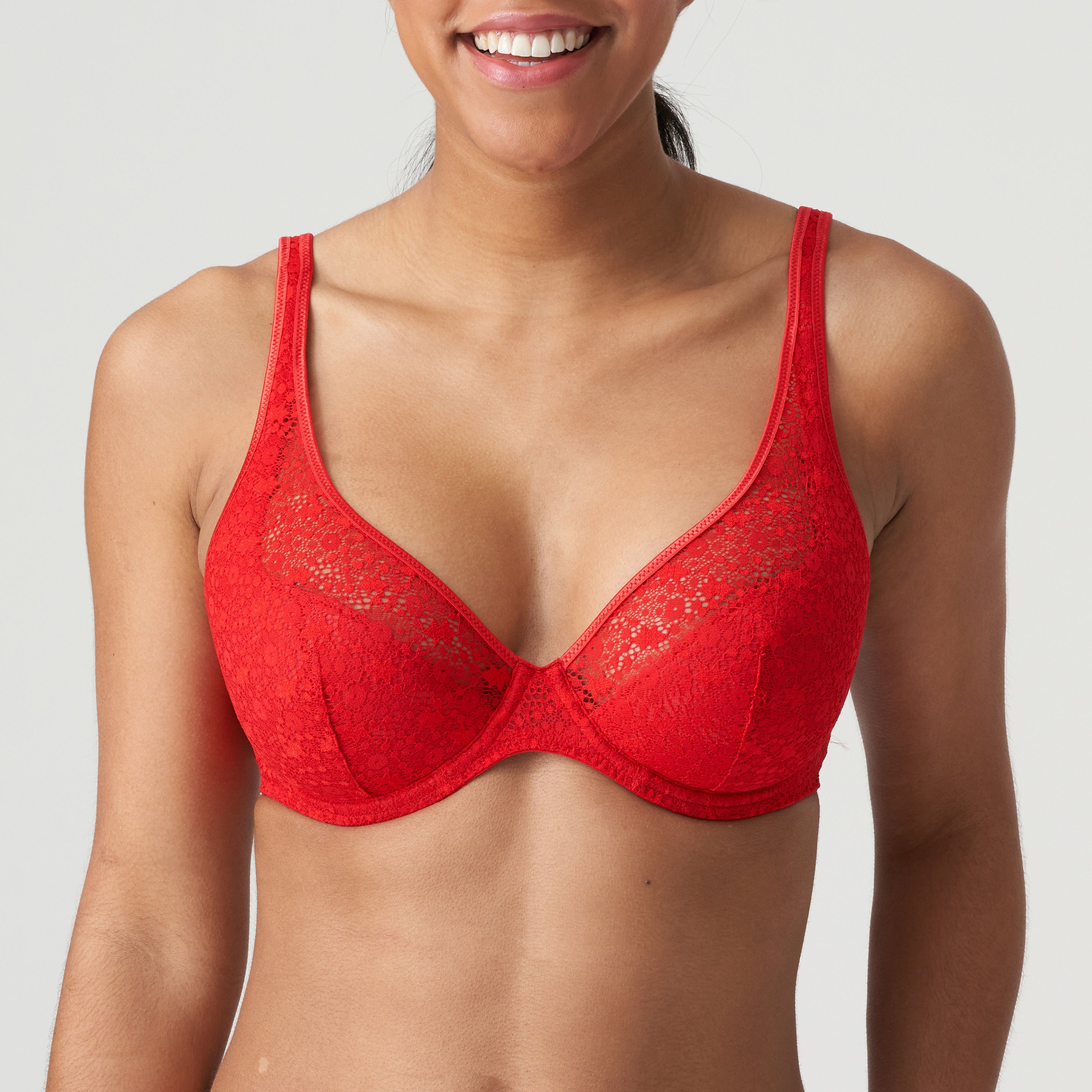 Primadonna Twist Epirus Half Padded Plunge Bra (0141974) Red